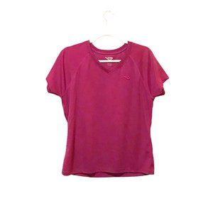 PONY Purple V-neck T-shirt L
